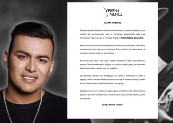 Yeison Jiménez será homenajeado en Bogotá: evento gratuito en el Movistar Arena
