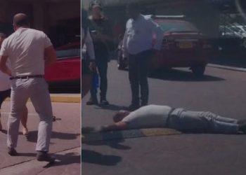 Intolerancia en parqueadero de Buenavista termina a golpes: conductor de taxi quedó noqueado