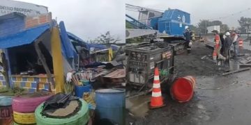 Murió niño tras el desplome de grúa en medio de una obra pública en Buenaventura