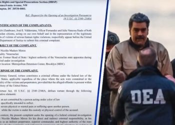 Víctimas de Maduro piden a tribunal de Nueva York juzgarlo por tortura y crímenes de lesa humanidad