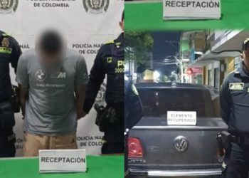 Vehículo hurtado fue recuperado y un hombre capturado en Puerto Colombia