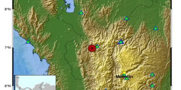 Sismo de magnitud 2.7 se registró en Dabeiba, Antioquia