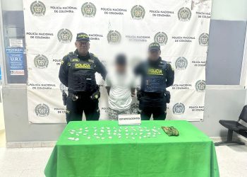 Policía Metropolitana incauta 72 dosis de cocaína y captura a un hombre en la Circunvalar
