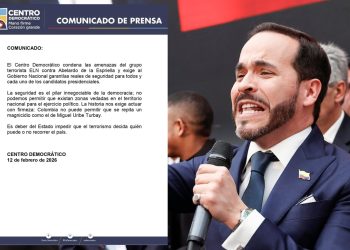 Centro Democrático rechaza amenazas del ELN contra Abelardo de la Espriella y exige garantías al Gobierno