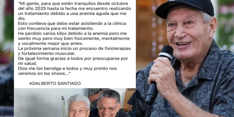 El salsero Adalberto Santiago da a conocer su estado de salud