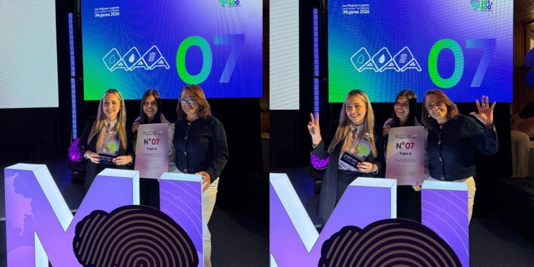 Triple A se mantiene entre los 10 mejores lugares para trabajar en Colombia para las mujeres