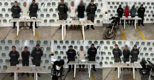 Capturan a ocho presuntos integrantes de ‘Los Pepes’ por extorsión en Barranquilla