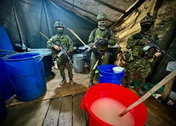 Golpe al narcotráfico en Antioquia: destruyen laboratorio de cocaína del Clan del Golfo