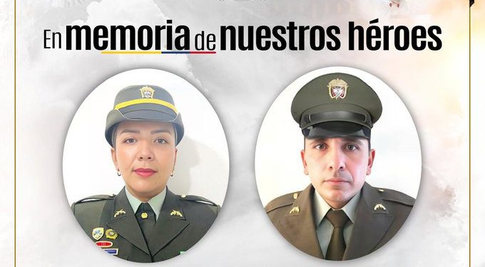Rechazo por asesinato de dos policías en Cundinamarca