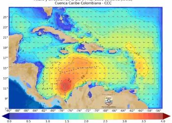 Autoridades alertan por aumento de vientos y oleaje en el Caribe colombiano