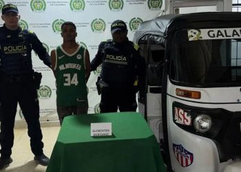 Capturado presunto ladrón de motocarro en Galapa tras persecución policial