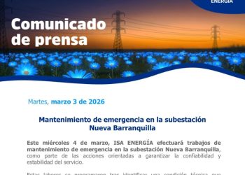 ¡Atención Barranquilla! Cortes de energía este miércoles en varios sectores por trabajos de ISA ENERGÍA