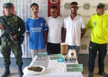 Capturan a tres presuntos dinamizadores del microtráfico en Candelaria