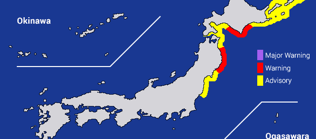 Terremoto de magnitud de 7,5 golpea a Japón y activa la alerta por tsunami