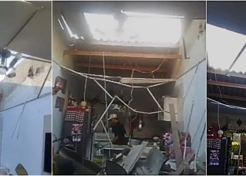 Cilindro de gas cae sobre vivienda en Soledad y deja graves daños materiales