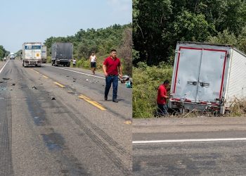 Dos muertos deja accidente entre motocicleta y furgón en la Troncal del Caribe