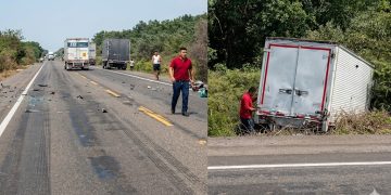 Dos muertos deja accidente entre motocicleta y furgón en la Troncal del Caribe