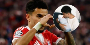 Luis Díaz celebra nacimiento de Fernando