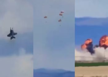 Colisión entre dos aviones de combate durante show aéreo en Idaho deja cuatro tripulantes ilesos
