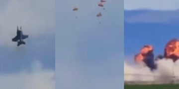 Colisión entre dos aviones de combate durante show aéreo en Idaho deja cuatro tripulantes ilesos