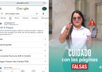 ¡Pilas con la estafa! Alertan por página falsa de Air-e que estaría robando dinero a usuarios