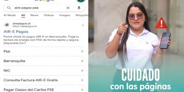¡Pilas con la estafa! Alertan por página falsa de Air-e que estaría robando dinero a usuarios