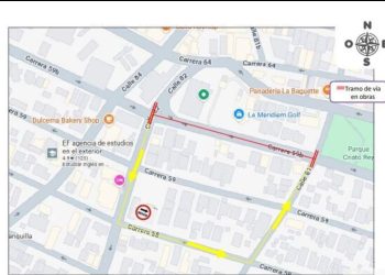 Cierres viales en la carrera 59B por obras hasta el 26 de mayo en Barranquilla