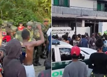 Asonada en Tolima durante operativo contra minería ilegal: quemaron vehículos de la Policía