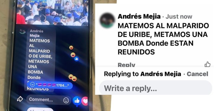 Centro Democrático rechaza amenazas contra Álvaro Uribe y pide reforzar su seguridad