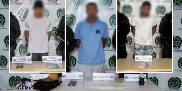 Golpe contra la extorsión: capturan a tres presuntos delincuentes con panfletos, dinero y material explosivo