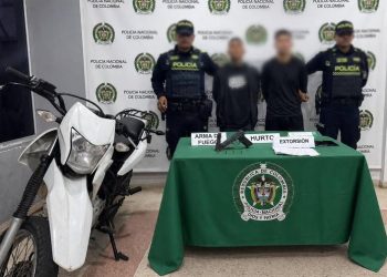 Caen dos presuntos extorsionistas en Malambo tras persecución policial