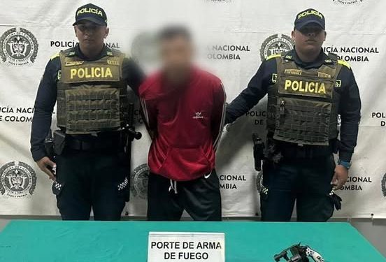 Capturan a hombre con arma de fuego en El Ferry durante operativos de la Policía en Barranquilla
