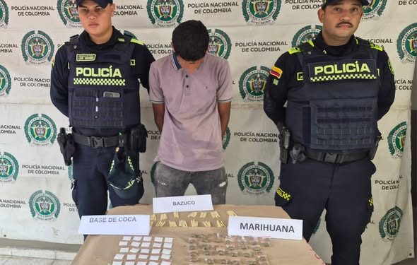 Capturan a joven con más de 170 dosis de droga en Santa Marta