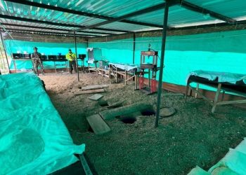 Desmantelan laboratorio subterráneo del ELN camuflado como granja en el sur del Cesar