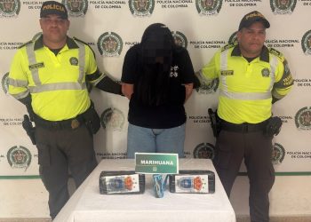 Mujer fue capturada con más de 4 kilos de marihuana en la vía Oriental