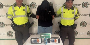 Mujer fue capturada con más de 4 kilos de marihuana en la vía Oriental