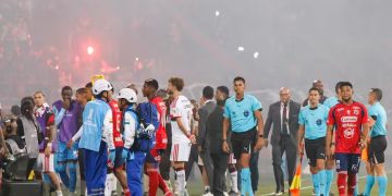 Conmebol canceló partido entre DIM y Flamengo por disturbios