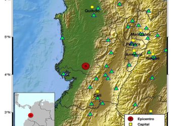 Fuerte temblor de magnitud 5.6 sacude a Colombia este 14 de mayo: epicentro en Chocó