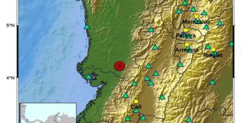 Fuerte temblor de magnitud 5.6 sacude a Colombia este 14 de mayo: epicentro en Chocó