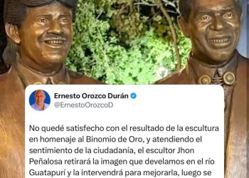 Retiran esculturas del Binomio de Oro en Valledupar tras ola de críticas