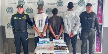 Cayeron “Pocholo”, “Pele” y “El Transportador” con droga y una escopeta en El Carmen de Bolívar