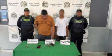 Capturados dos presuntos implicados en hurto cometido en el norte de Barranquilla