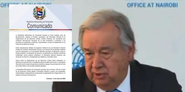 Venezuela rechaza declaraciones de António Guterres sobre presunta “complicidad” en captura de Maduro