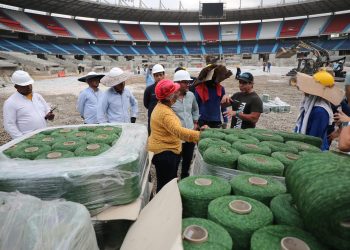 Avanza la remodelación del Metropolitano Roberto Meléndez con miras a la final de la Copa Sudamericana