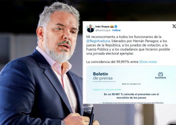 Iván Duque destaca transparencia electoral y respalda resultados del escrutinio