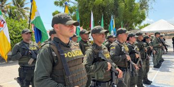 Refuerzan seguridad en el Atlántico con llegada de 37 uniformados de la UNIPOL a Santo Tomás y Palmar