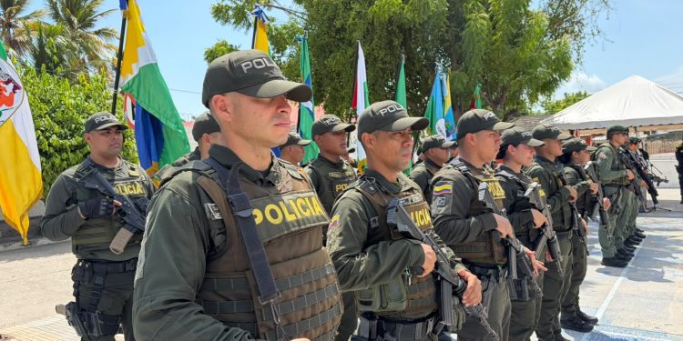Refuerzan seguridad en el Atlántico con llegada de 37 uniformados de la UNIPOL a Santo Tomás y Palmar