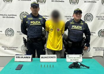 Capturan a hombre con revólver y cinco cartuchos durante operativo en el barrio Rebolo