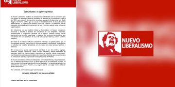 Nuevo Liberalismo se declara neutral para la segunda vuelta y prohíbe uso de su imagen en campañas