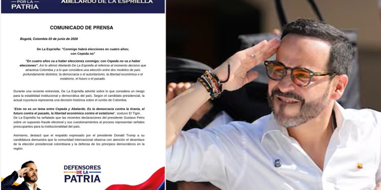 De La Espriella: “Conmigo habrá elecciones en cuatro años; con Cepeda no”